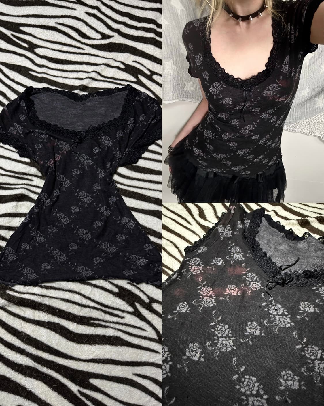 gothic laced top 상품이미지1