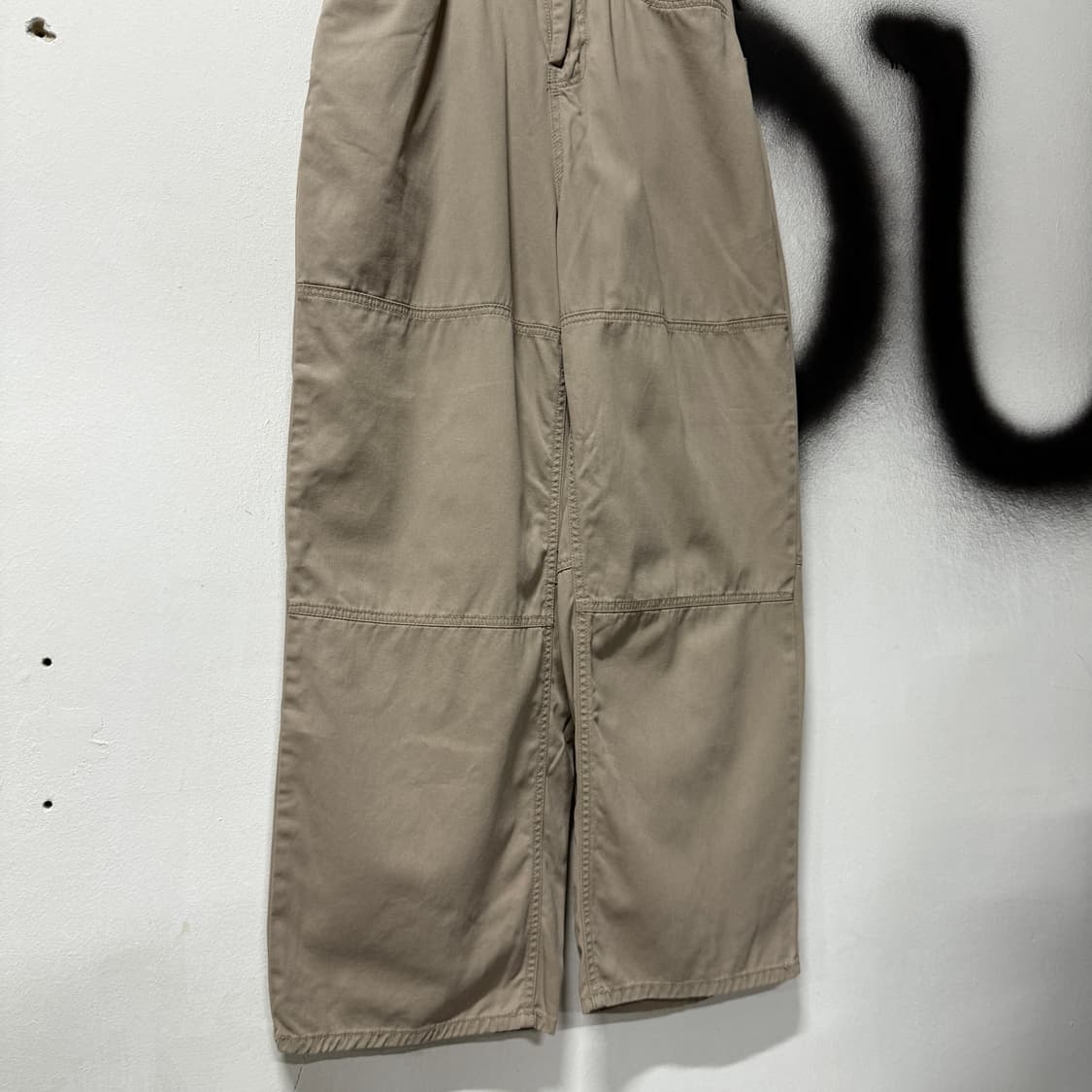 VTG 빈티지 절개 , 버클 디테일 와이드 팬츠 베이지 상품이미지4