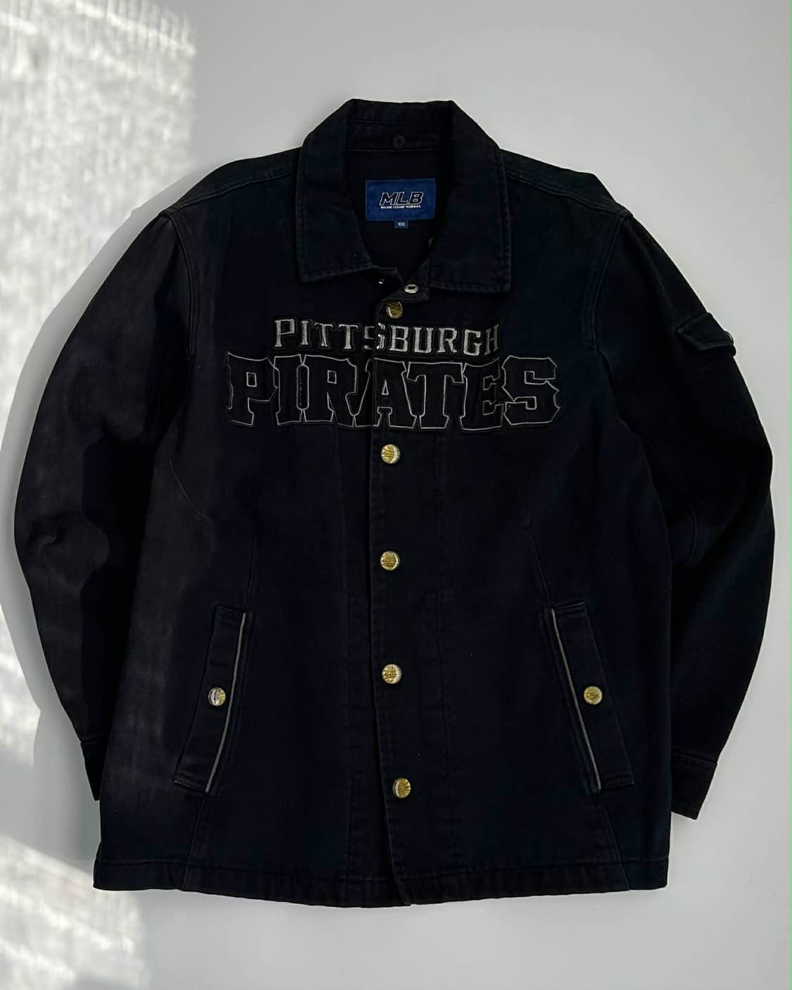 [100] MLB 엠엘비 피츠버그 데님 자켓 상품이미지1