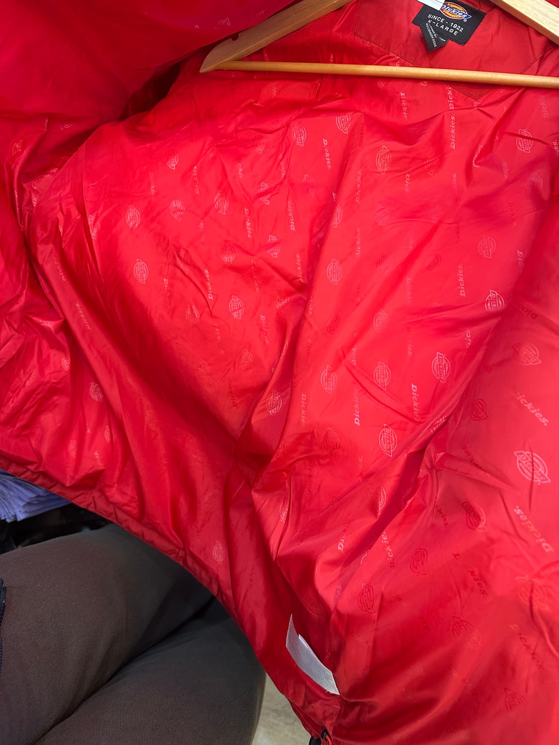 XL) 디키즈 레드 폴리 하프 패딩 상품이미지5