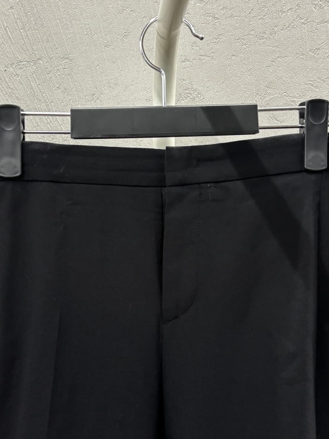 솔리드 검정색 턴업 반바지 슬랙스 30 상품이미지3