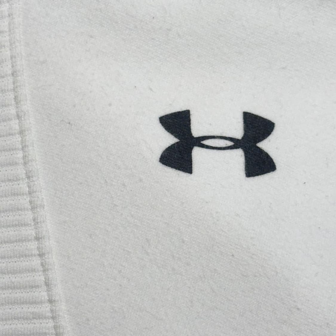 언더아머 기모 크롭 후드집업 화이트 여성용 XL 상품이미지2