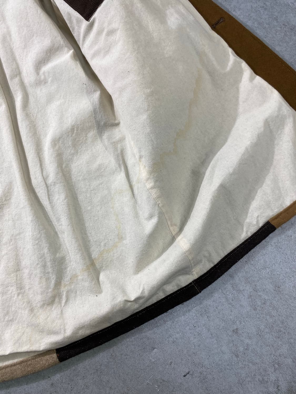 [L] KINOTT 키노트 브라운 패치워크 코트 상품이미지6