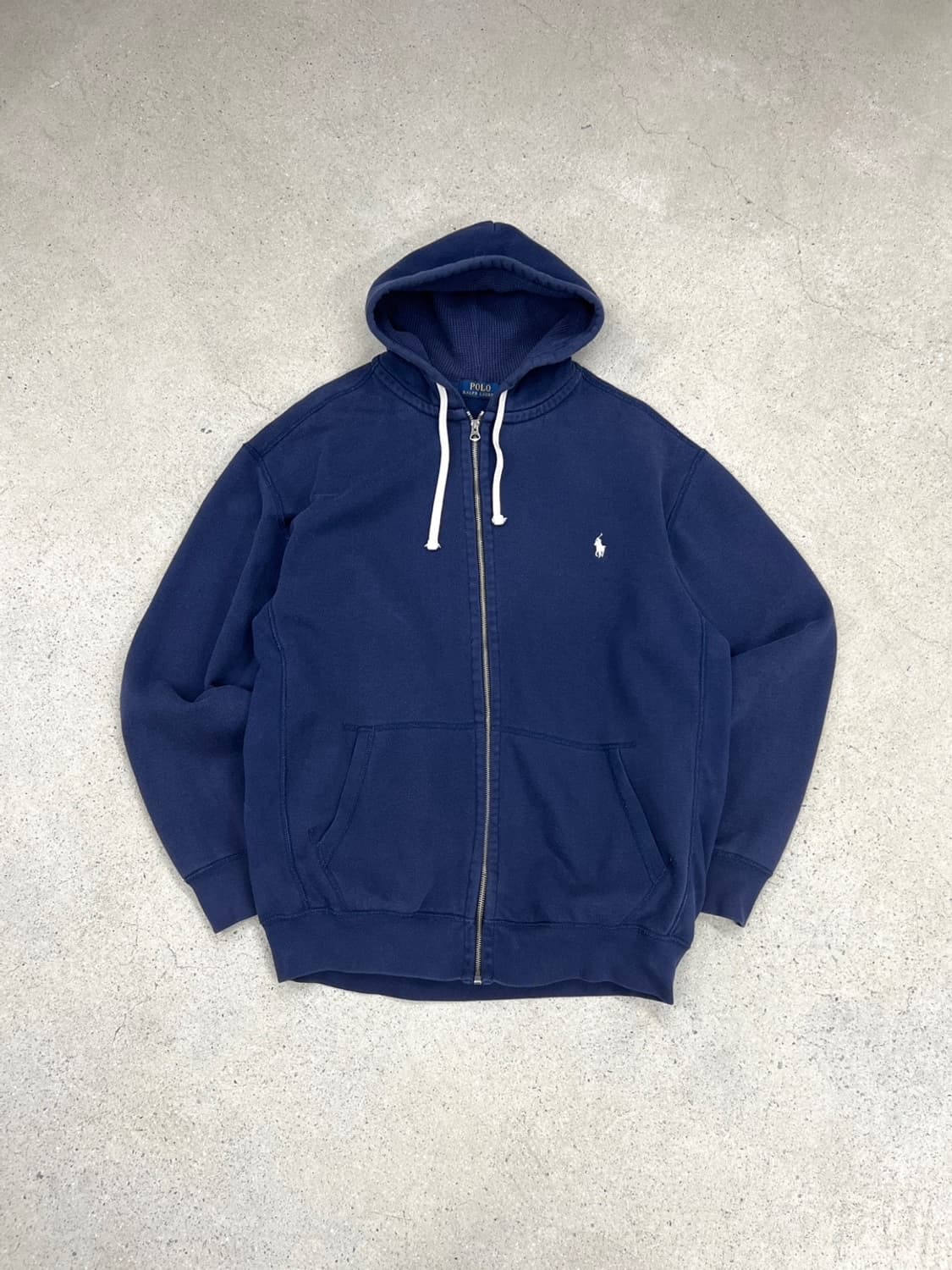폴로 랄프로렌 네이비 써멀 후드집업  상품이미지1