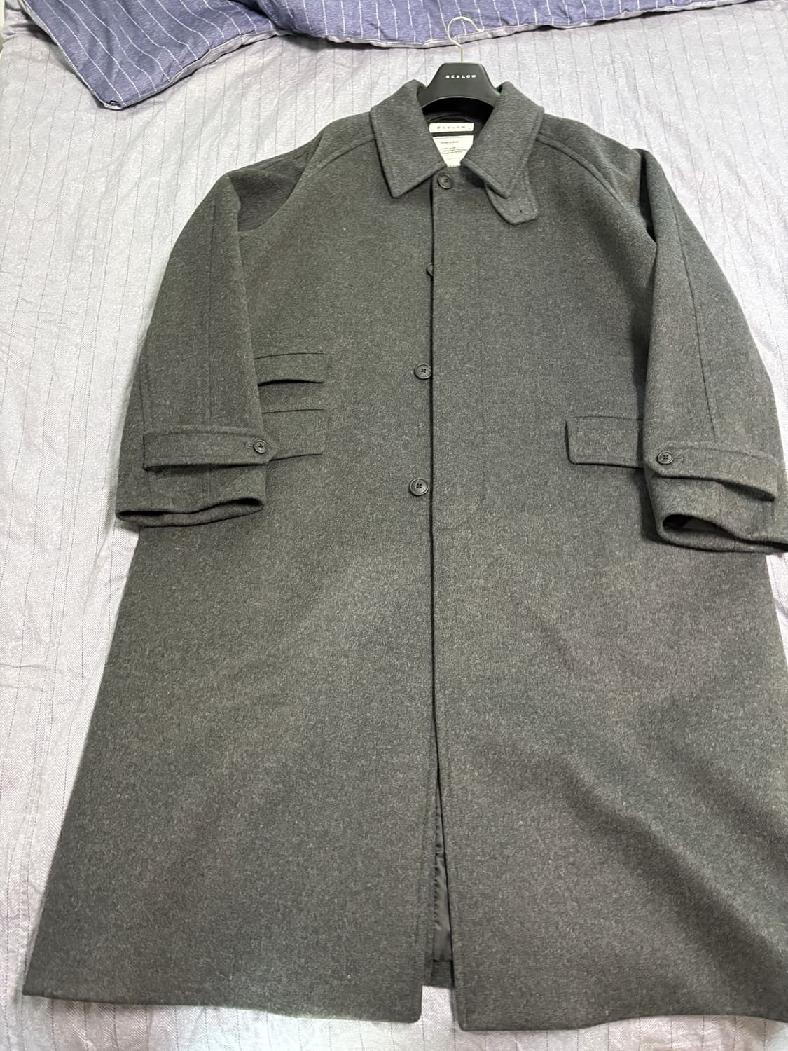 비슬로우 캐시미어 오버사이즈 발마칸 코트 xl 상품이미지1