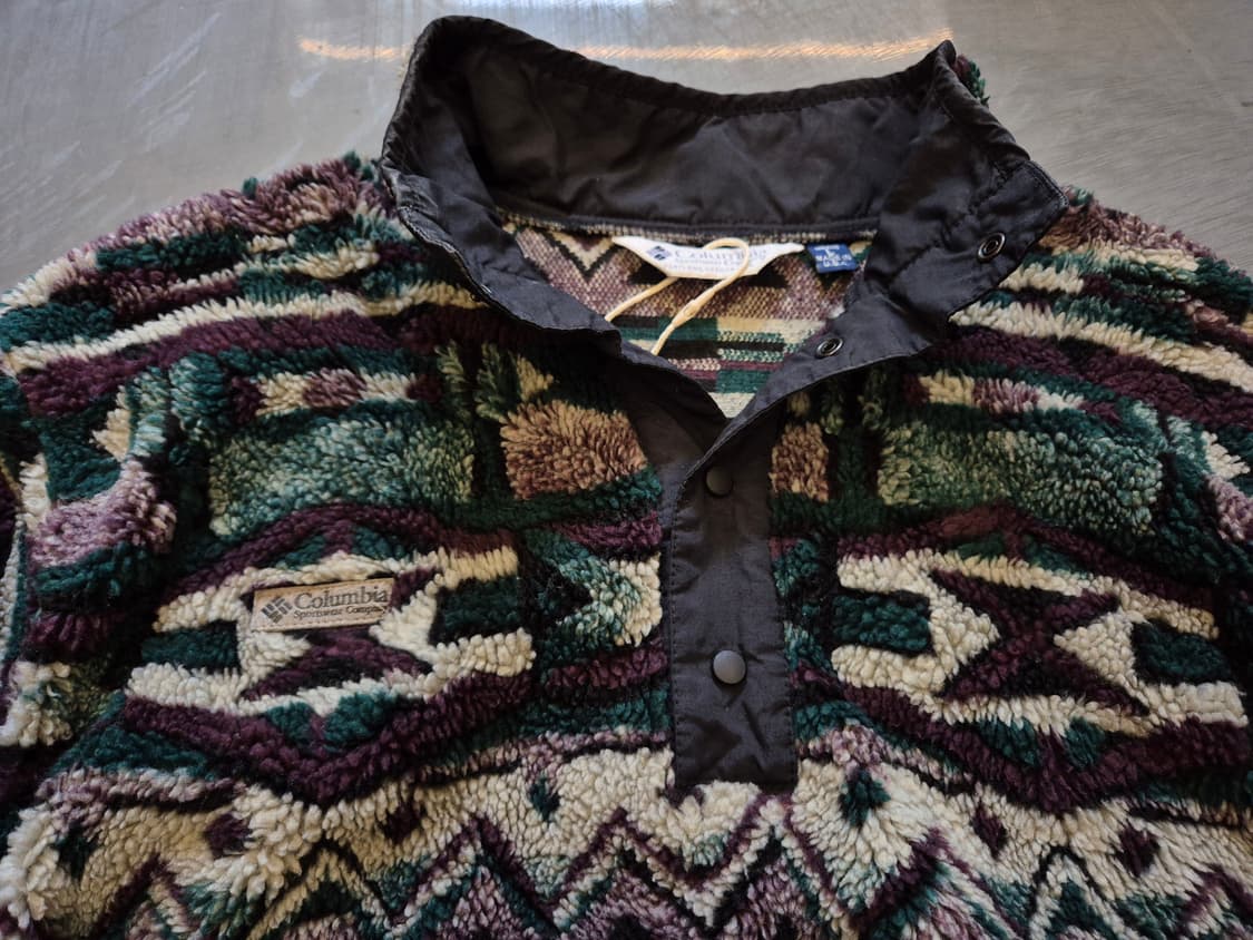 90s 컬럼비아 네이티브 플리스 풀오버 상품이미지2