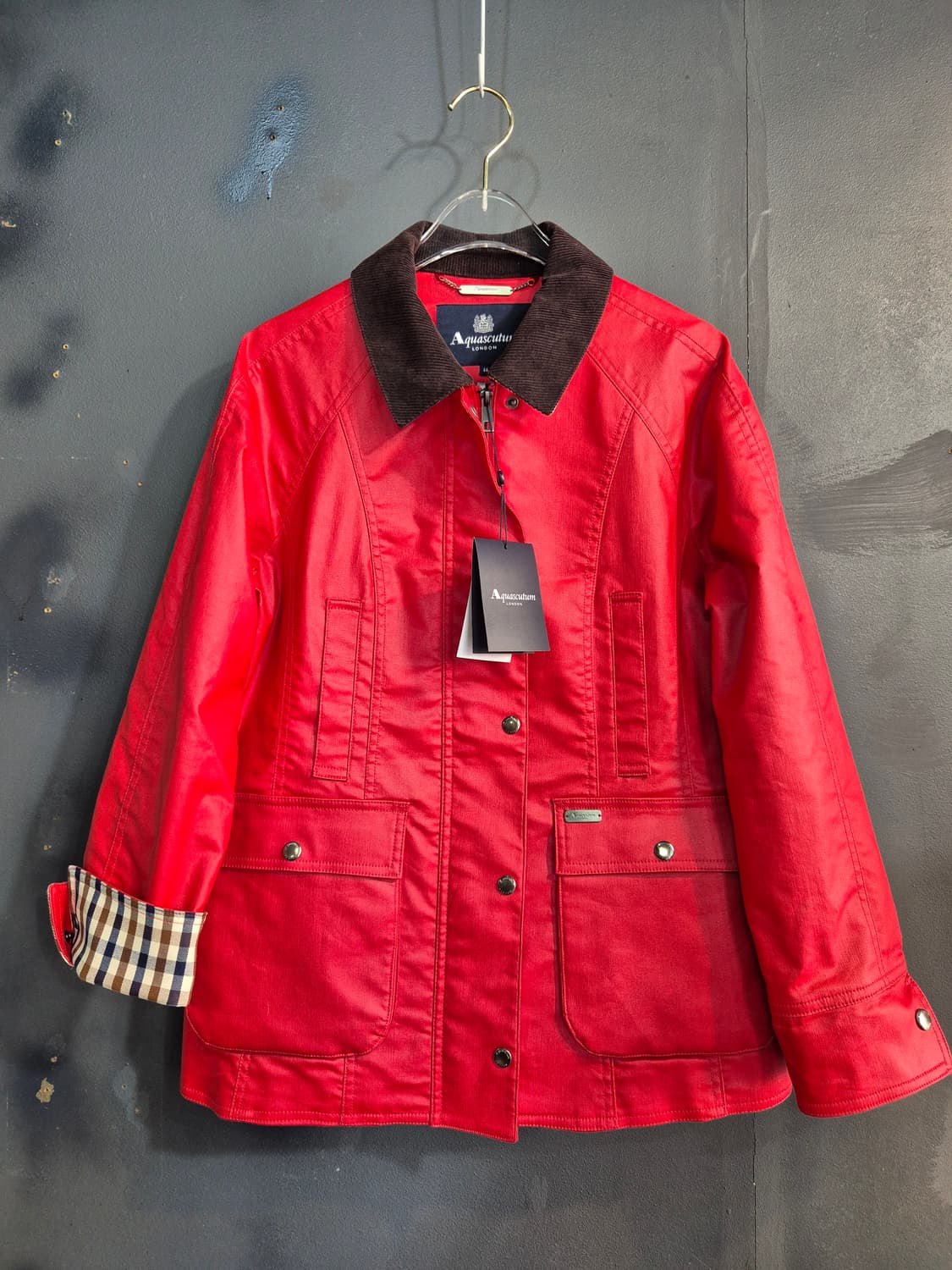 아쿠아스큐텀 여성 레드 왁스 점퍼 66 새상품 상품이미지1