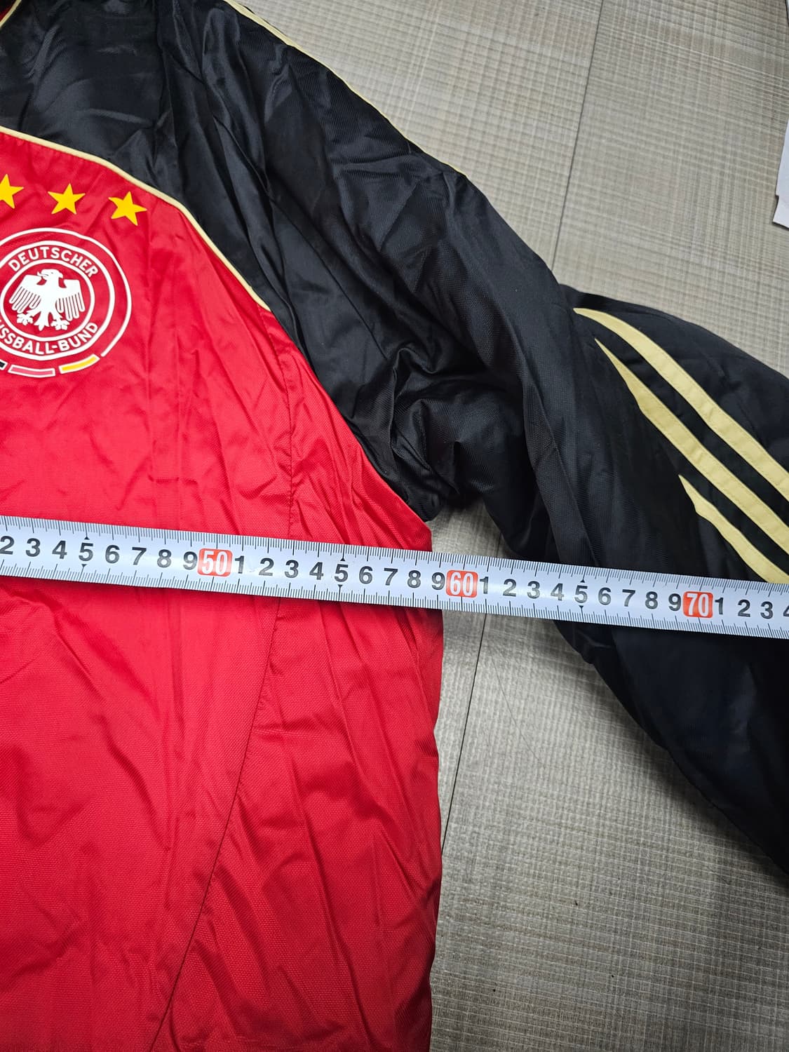 아디다스 독일 축구대표팀 벤치파카 롱하프패딩 상품이미지3