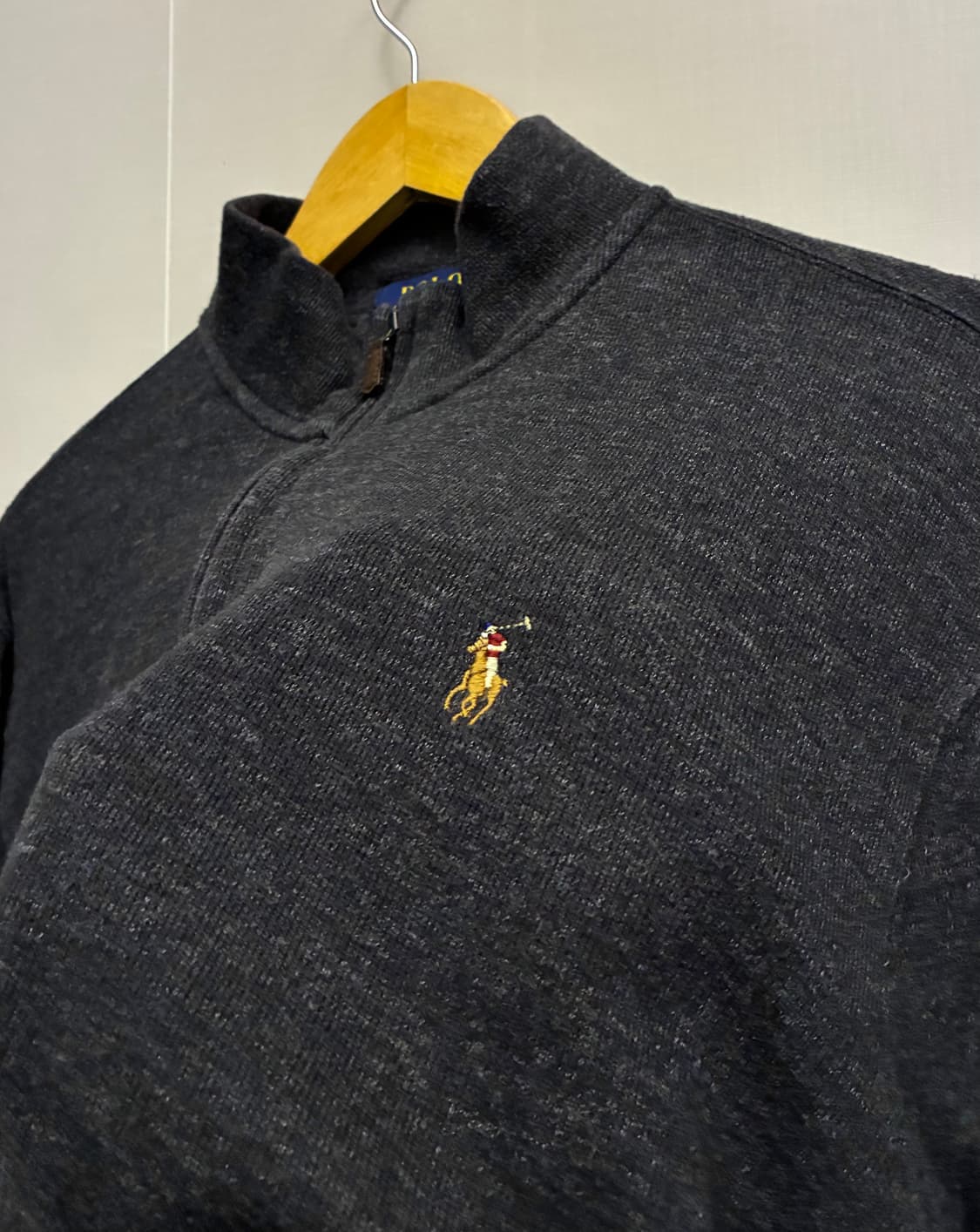 (M/100)폴로랄프로렌 에스테이트립 코튼 면 하프 반집업 쿼터집업 상품이미지5