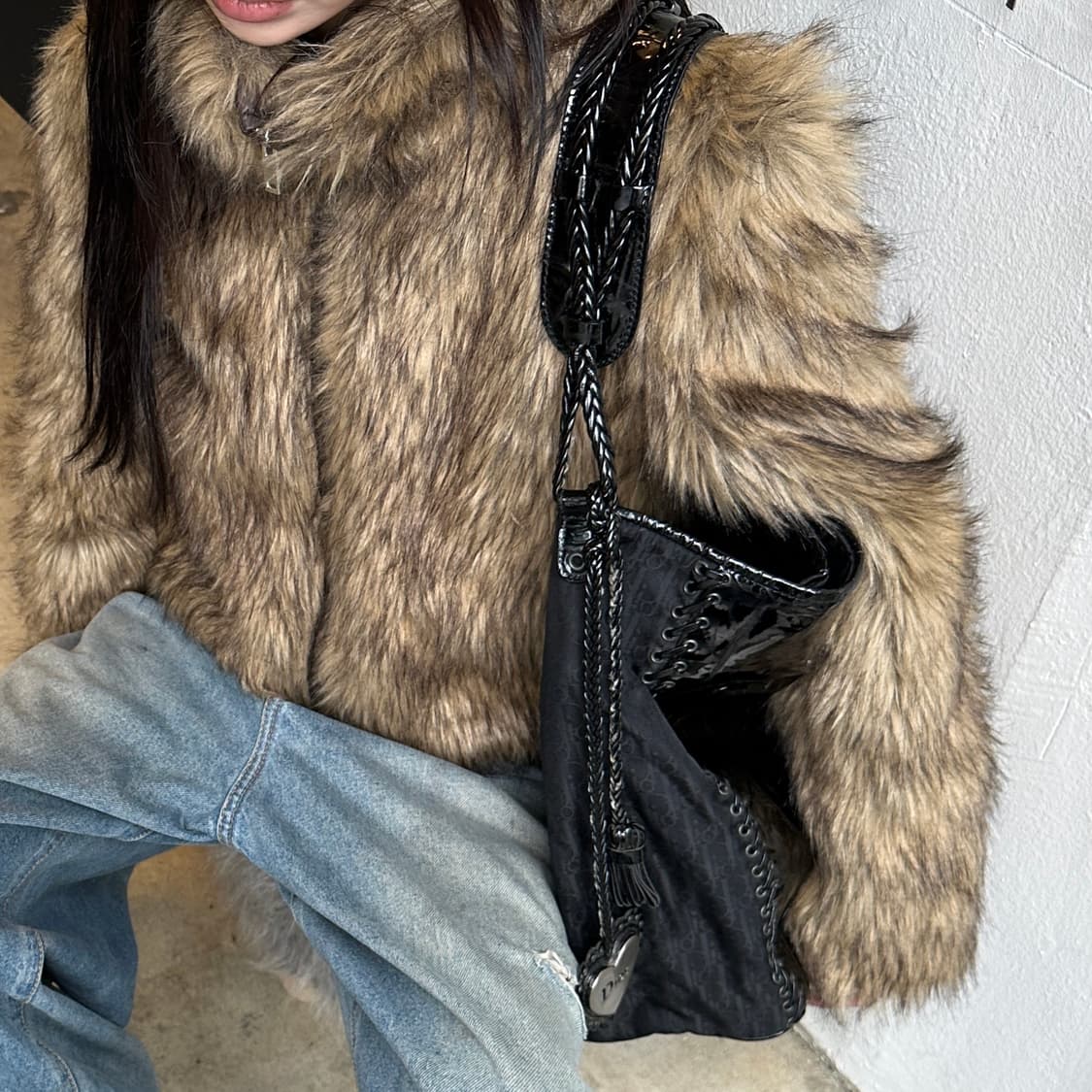 2007 아카이브 디올 라지 디오리시모 엠보싱 코셋 토트백 상품이미지10