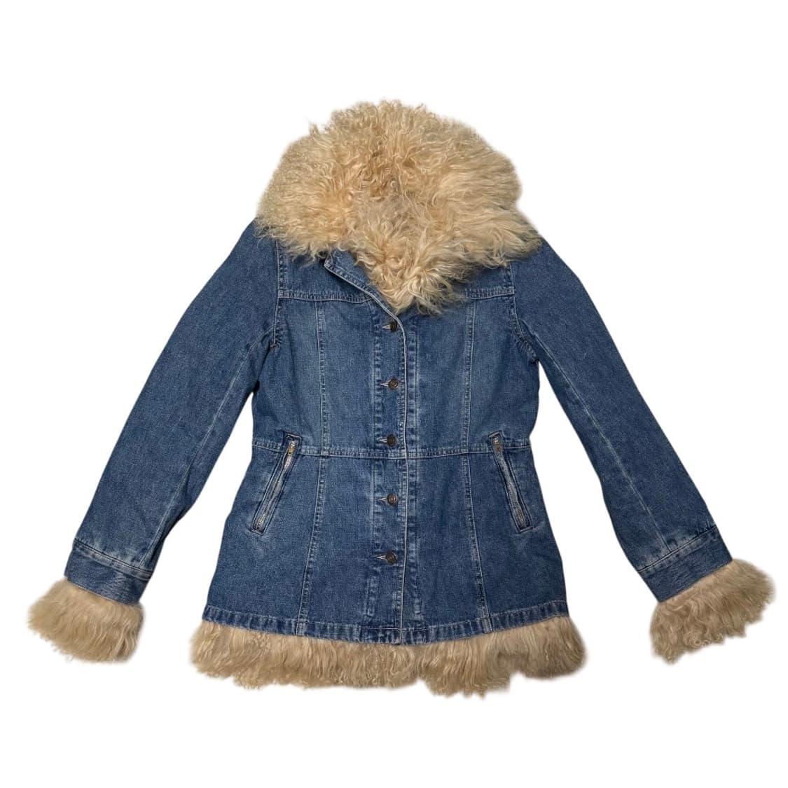 양털 퍼 데님 자켓 상품이미지1