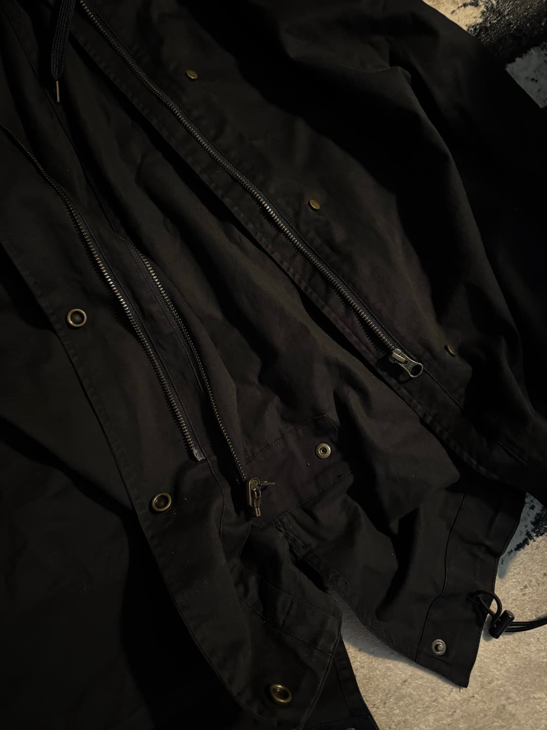 빈티지 버클 코튼 롱야상 롱코트 상품이미지4