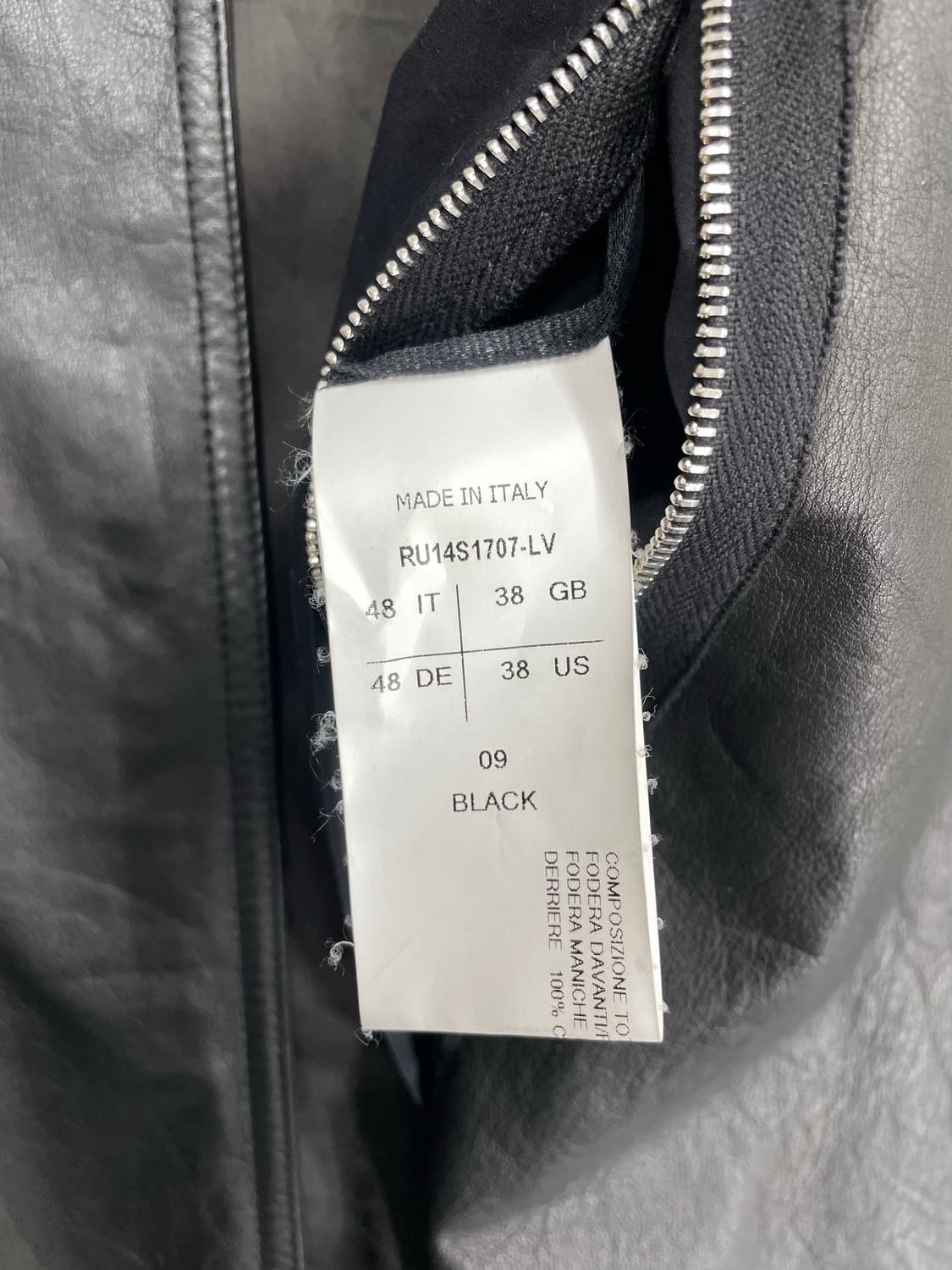 Rick Owens SS14 ‘Vicious’ Leather Jacket 상품이미지4