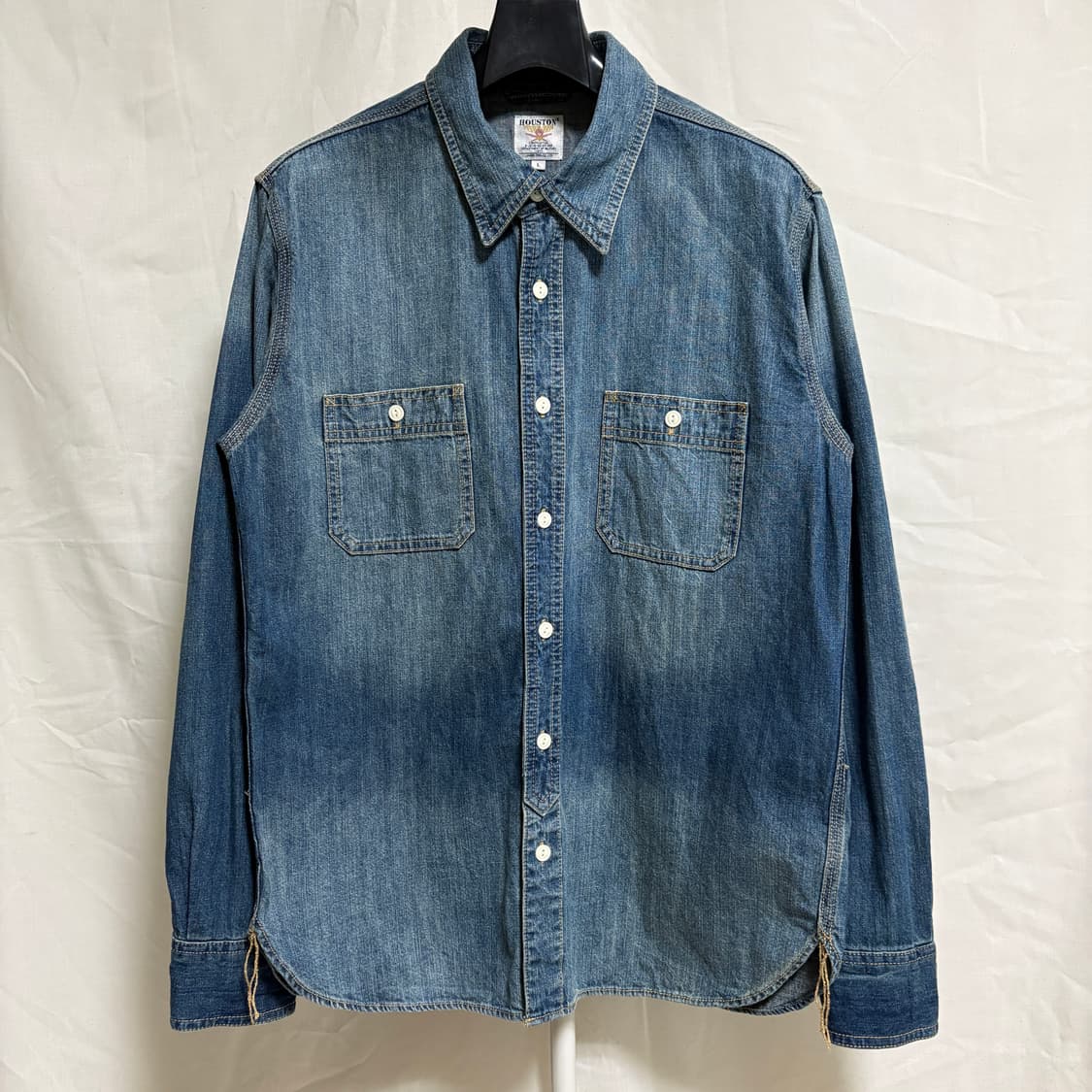 휴스턴 데님 워크셔츠 / 중청, L 상품이미지1