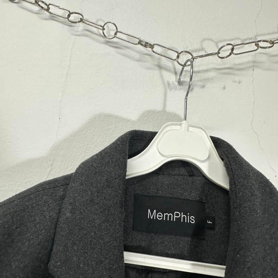 M-L MEMPHIS 차콜 로브 롱 싱글코트 상품이미지4