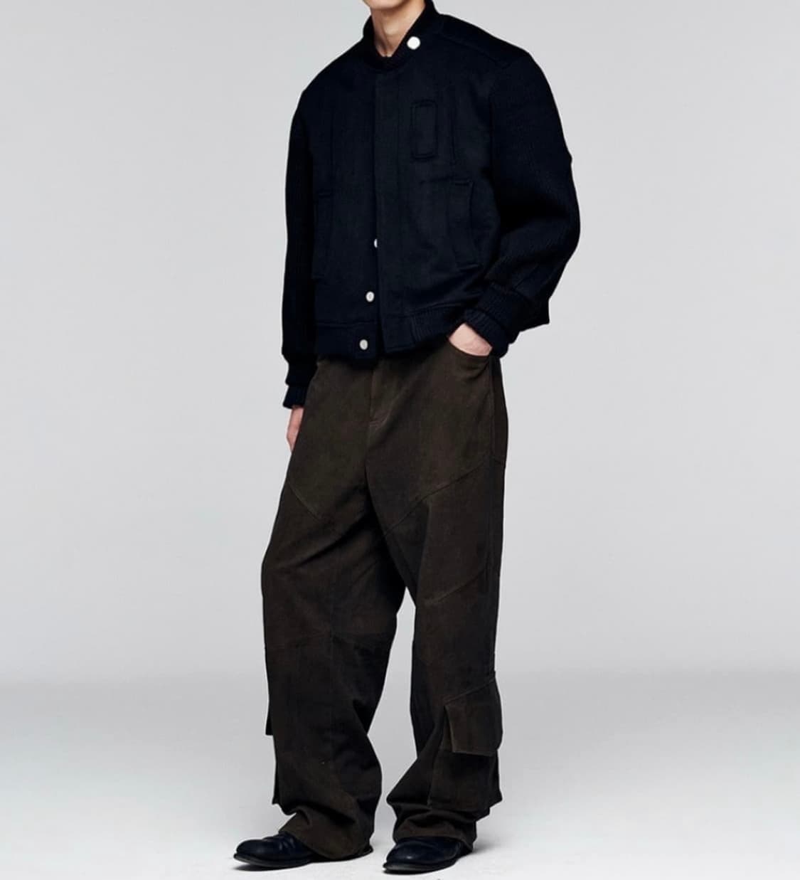 prt x anytime loreak 튤립 바시티 자켓 블랙 M 상품이미지1