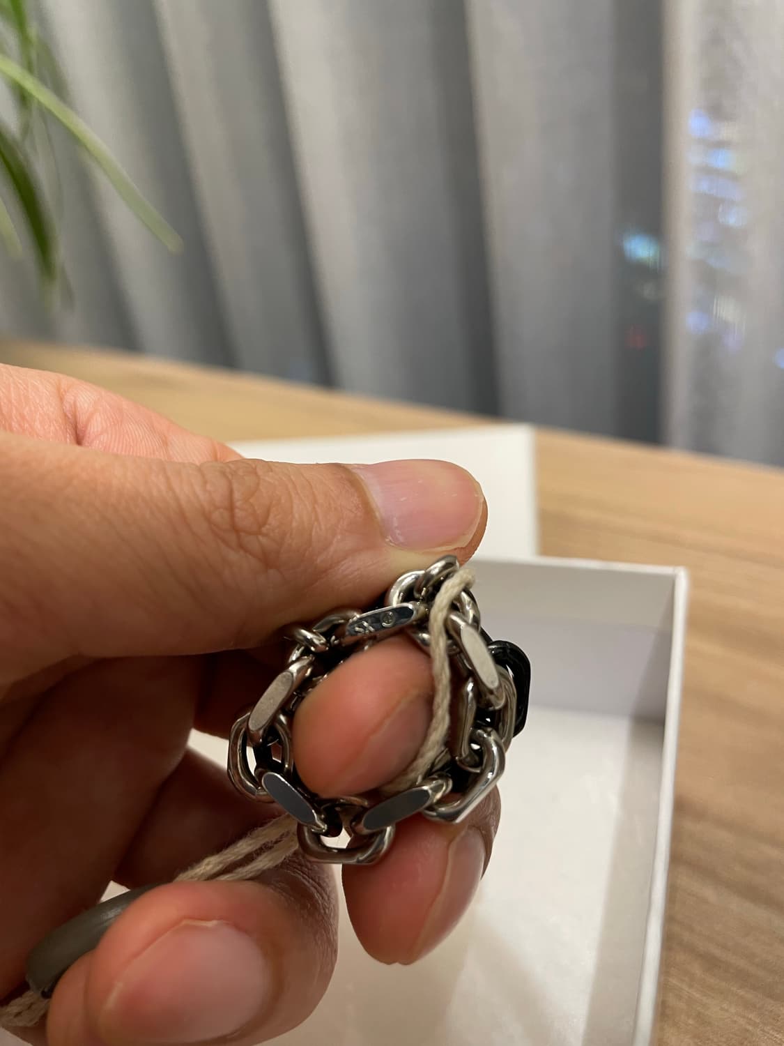 Masion Margiela 투톤 체인링 상품이미지5