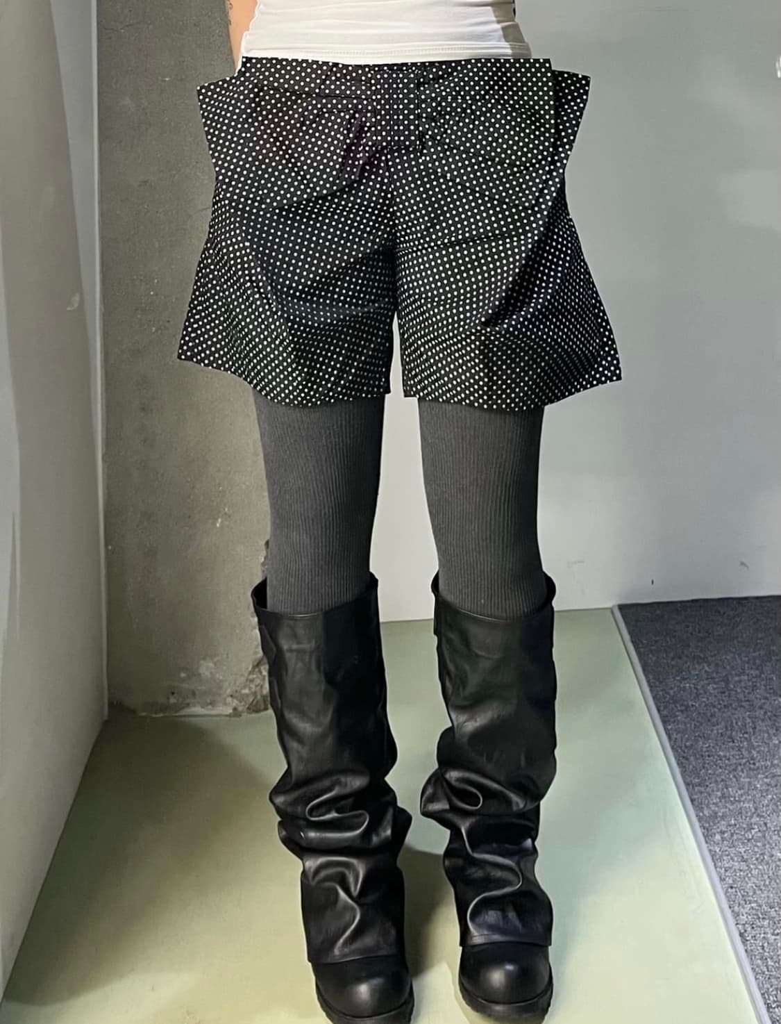 씨바이 끌로에 빅 리본 폴카 도트 쇼츠 상품이미지2