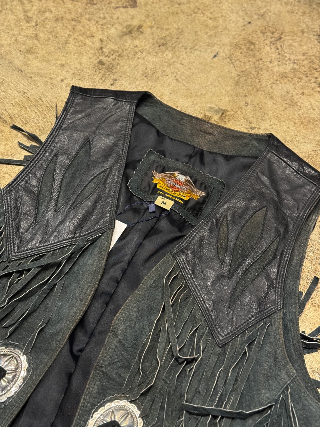 M ) HARLEY-DAVIDSON Leather Vest 상품이미지2