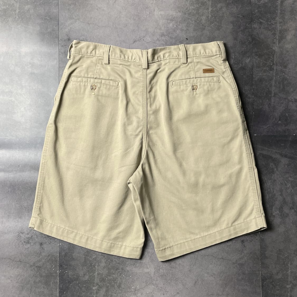 CARHARTT 00s 칼하트B133 베이지 코튼 하프팬츠 A01042 상품이미지6