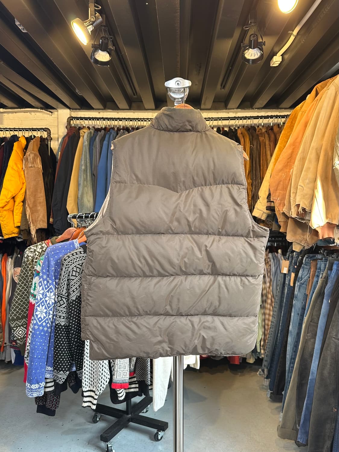 80s Sportchief 나일론 립스탁 덕다운 베스트 상품이미지2