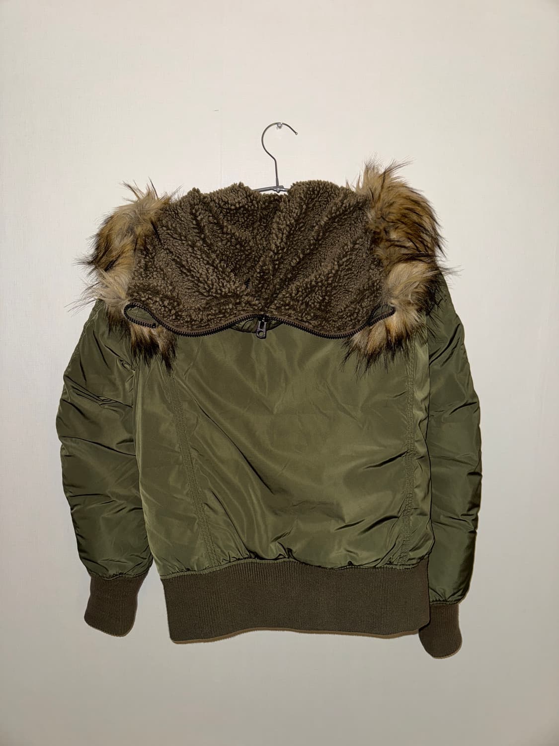 디젤 퍼 후드 봄버자켓 상품이미지6