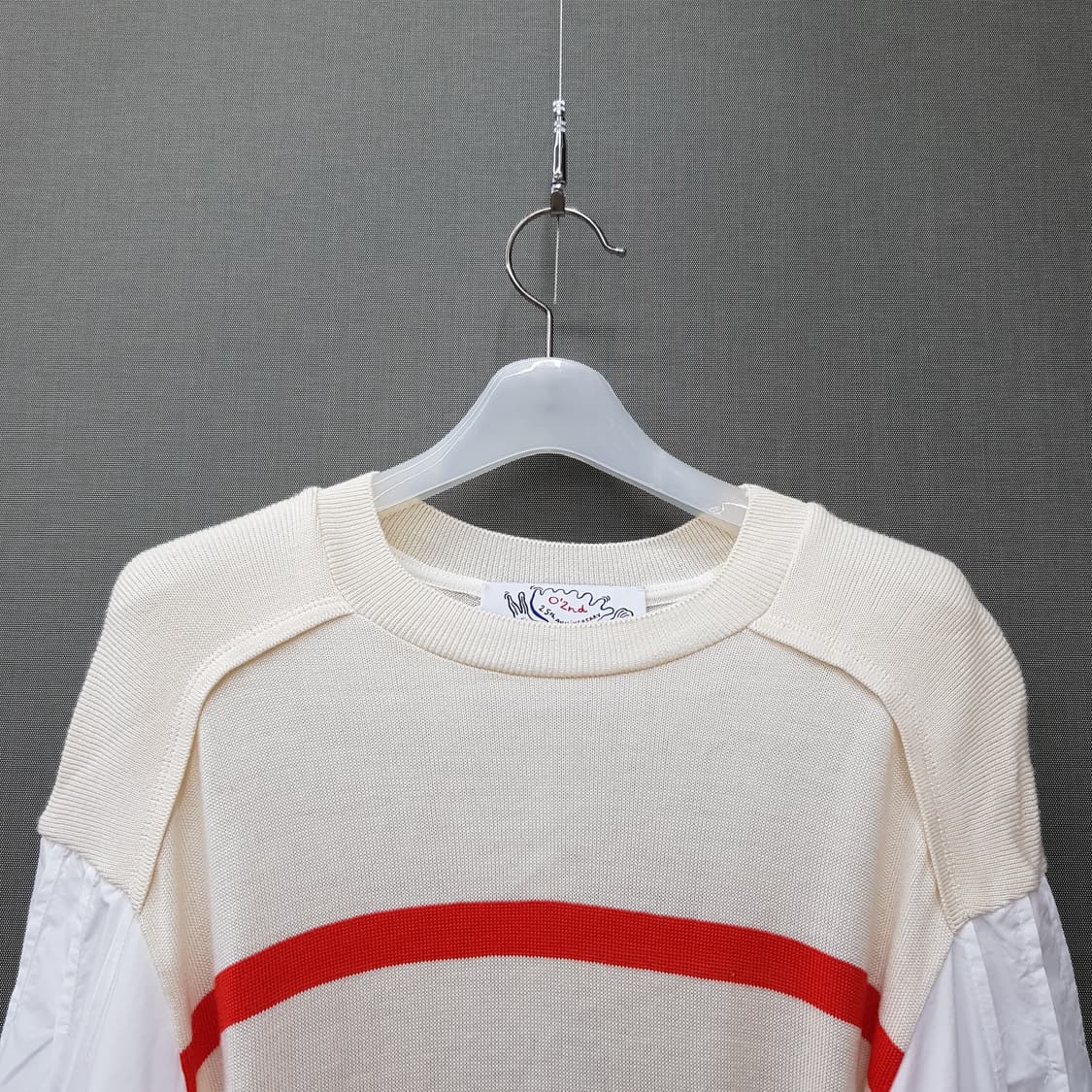 오즈세컨 2022 텍스처 블록 니트 76-90-155사이즈 상품이미지3