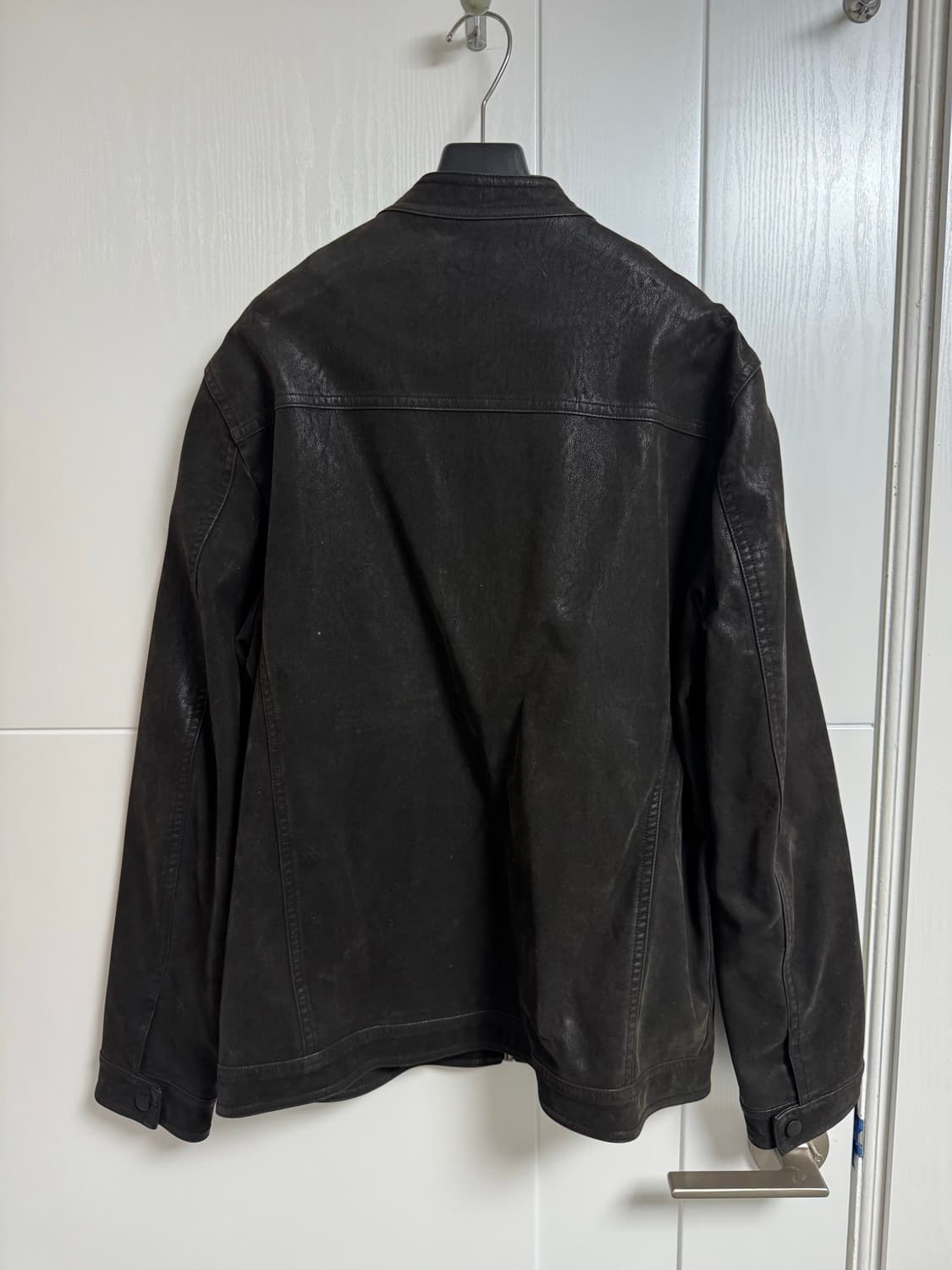 빠니깔레 블랙 누버 가죽자켓 상품이미지4