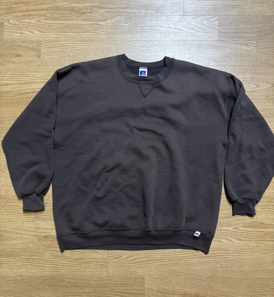 90s made in usa 러셀 맨투맨 브라운 XXL 상품이미지1