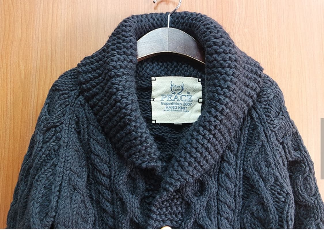 mont livre peace 두툼한 핸드메이드 스웨터 상품이미지3
