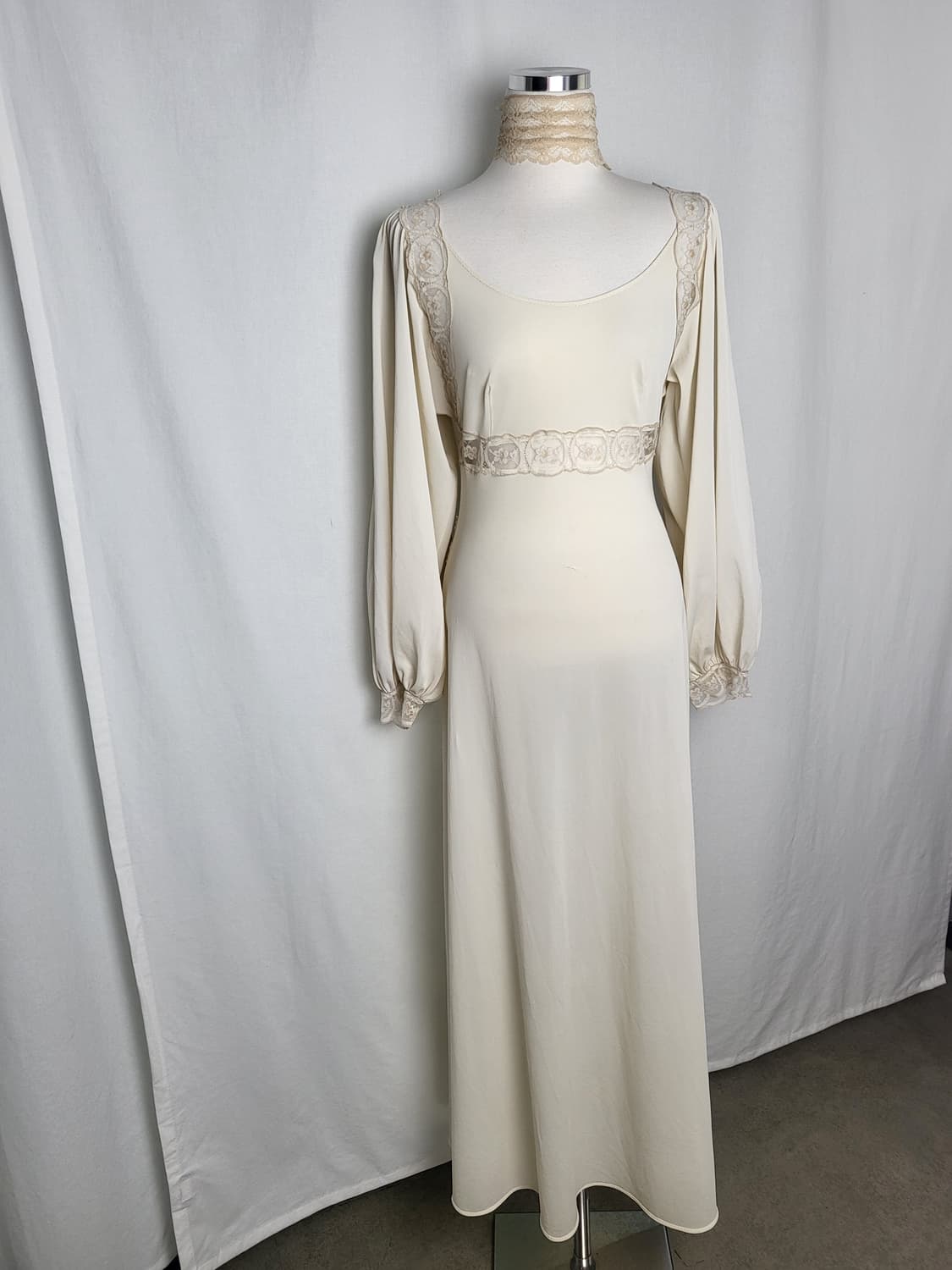 빈티지 아이보리 맥시 레이스 드레스 상품이미지2