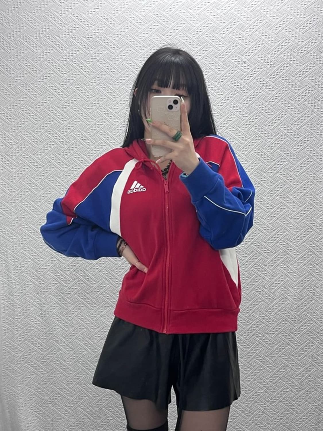 아디다스 올드스쿨 희귀 레트로 배색 후드집업 M C09121 상품이미지1