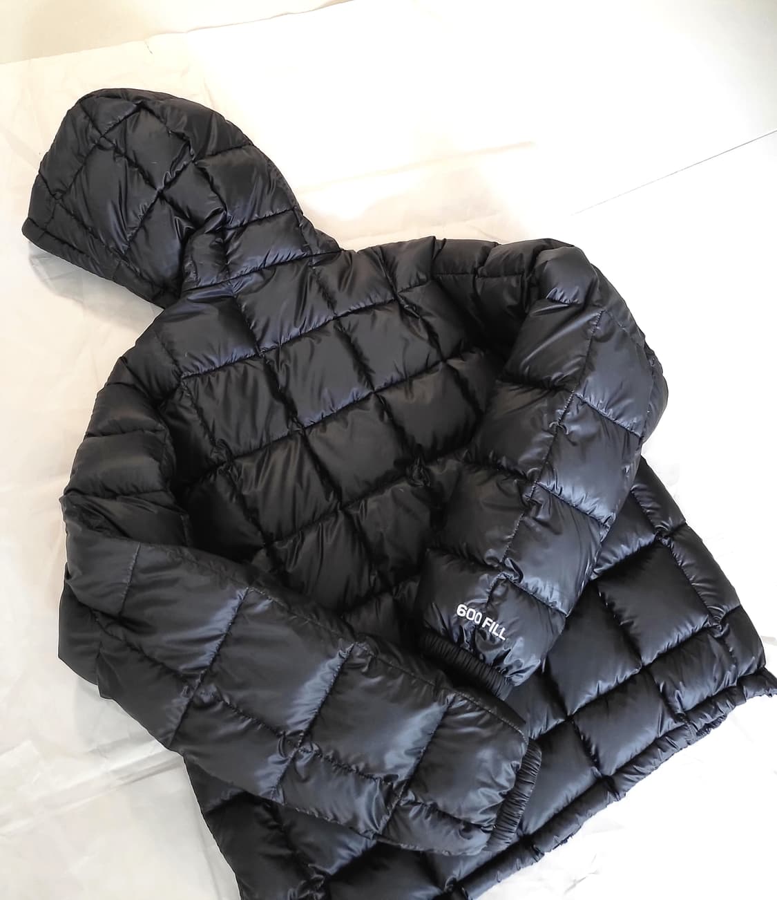 스투시 미드웨이트 후드 푸퍼 블랙 남녀공용 핏 상품이미지4