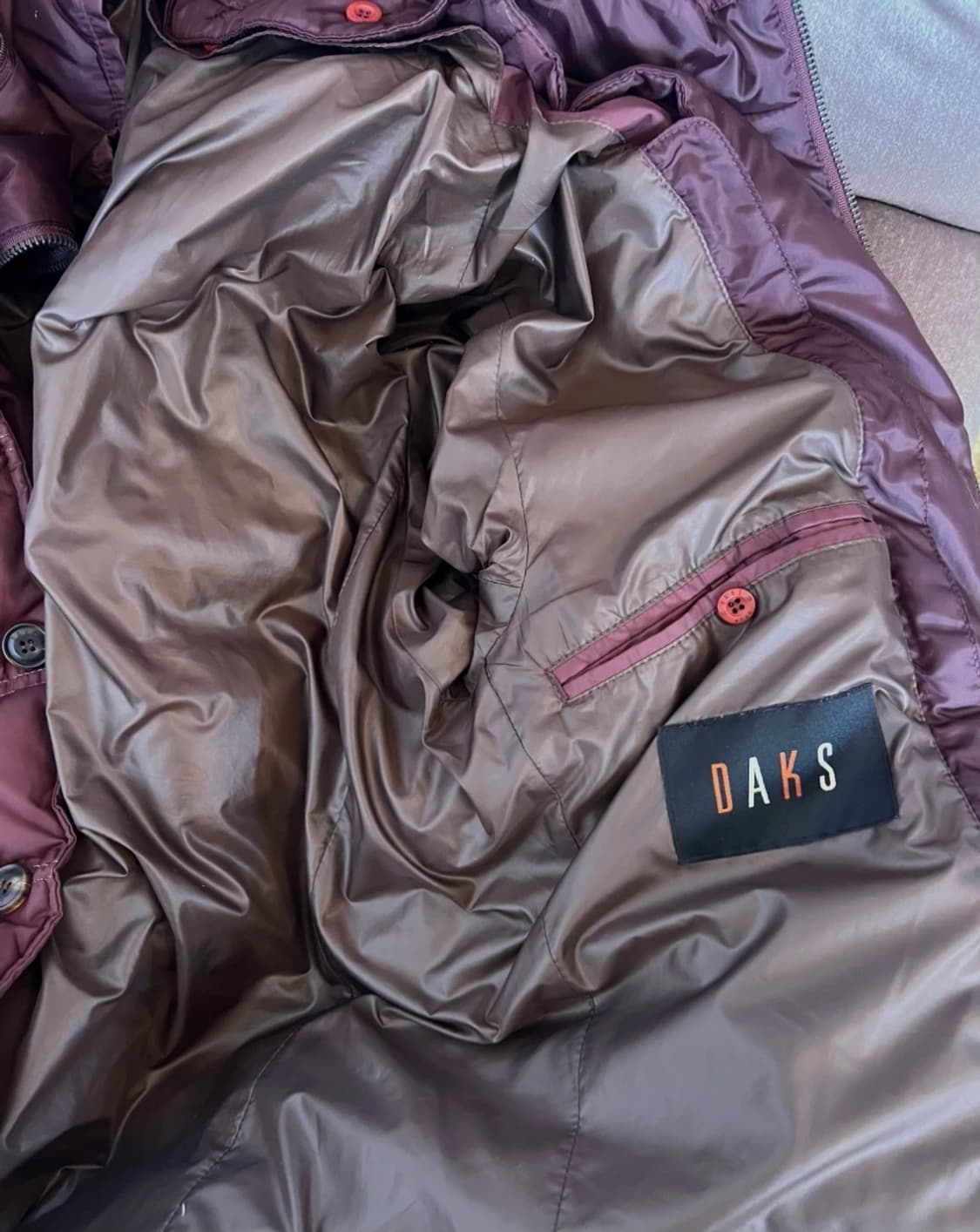 닥스 남성 버건디 구스다운패딩 
 상품이미지5