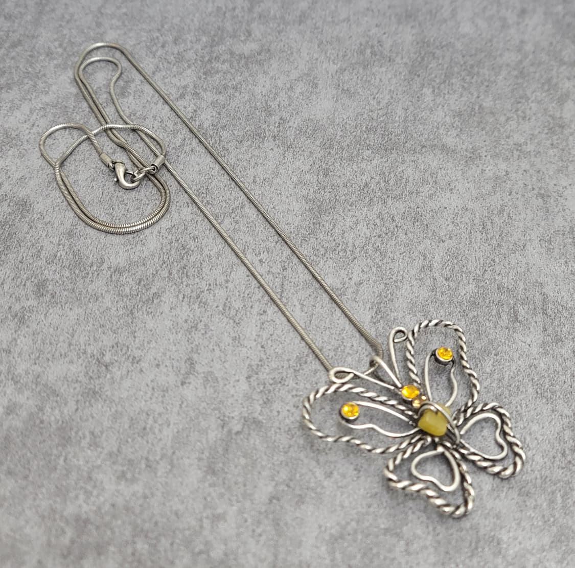 vintage butterfly necklace 상품이미지3