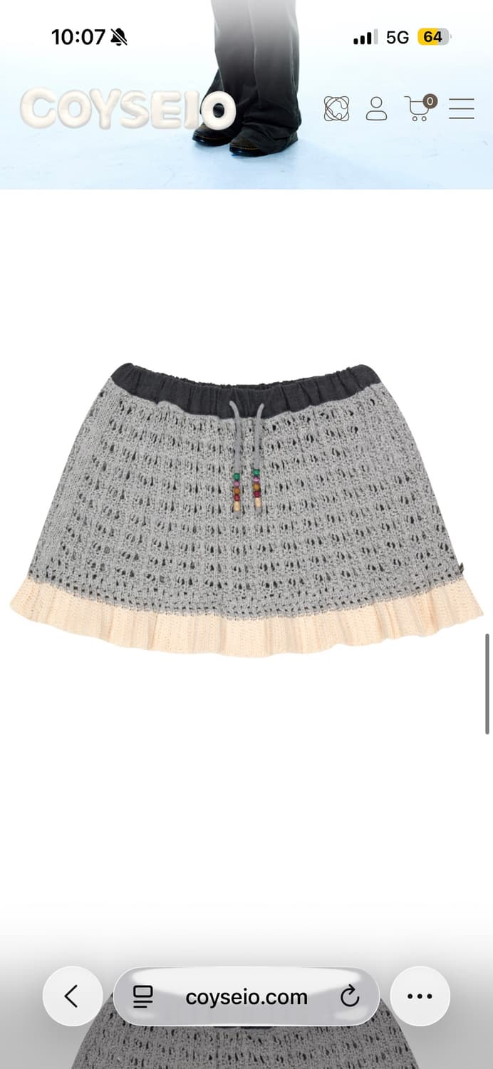 코이세이오 레이어드 니트 스커트 메란지  상품이미지4