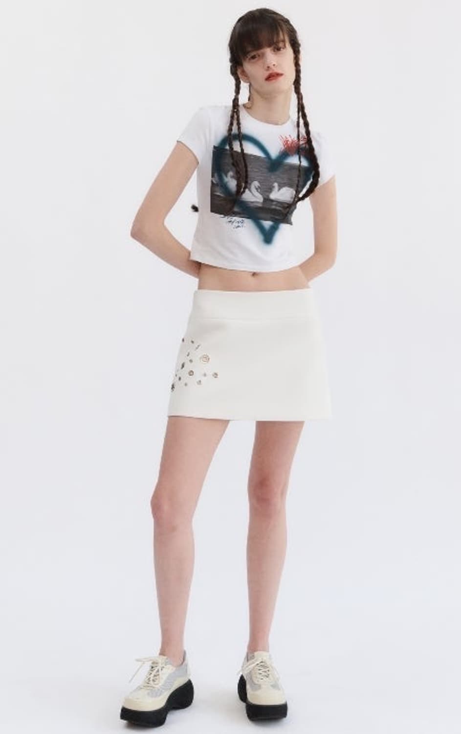THEOPEN PRODUCT 더오픈프로덕트 love baby 크롭티 상품이미지5