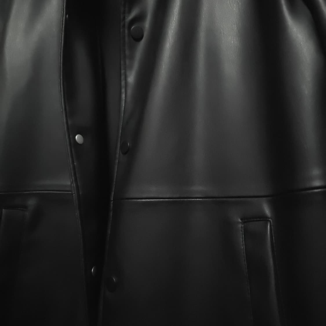 (특A급)자라 블랙 레더 자켓 M 100 상품이미지3