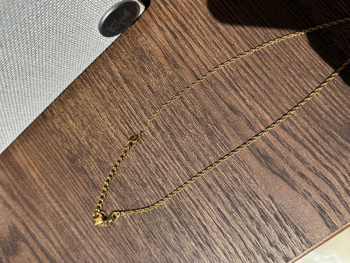 [DIOR] 정품 디올 플레이트 골드 목걸이 상품이미지9