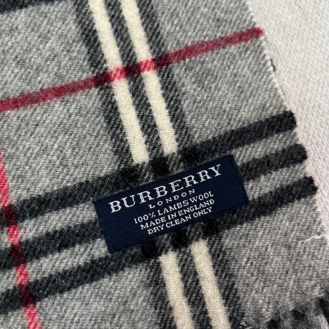 버버리 노바체크 그레이 램스울 머플러 상품이미지3