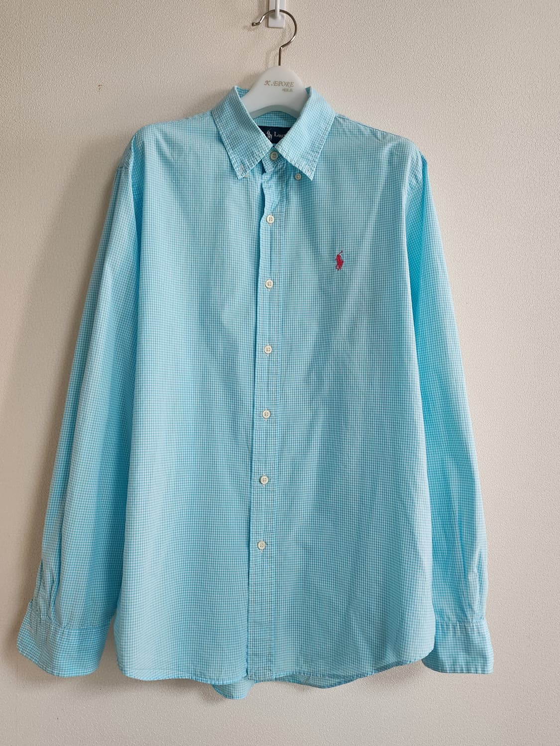 폴로랄프로렌 깅엄체크셔츠 (M 상품이미지2