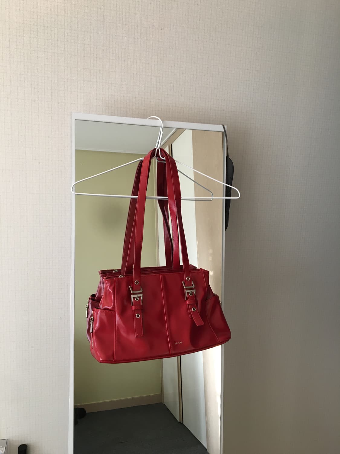 [SQUARE LINE] Red Square Shoulder Bag  상품이미지4