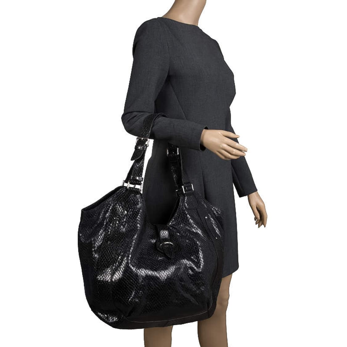 셀린느 블랙 파이톤 토트백 celine tote bag 상품이미지1