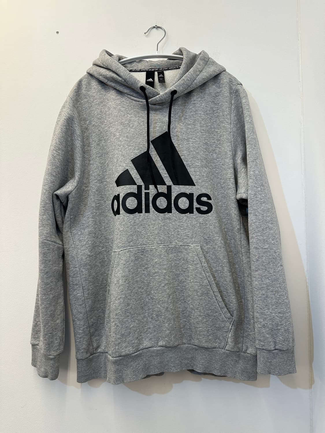 3XL) 아디다스 그레이 기모 후드티 상품이미지1