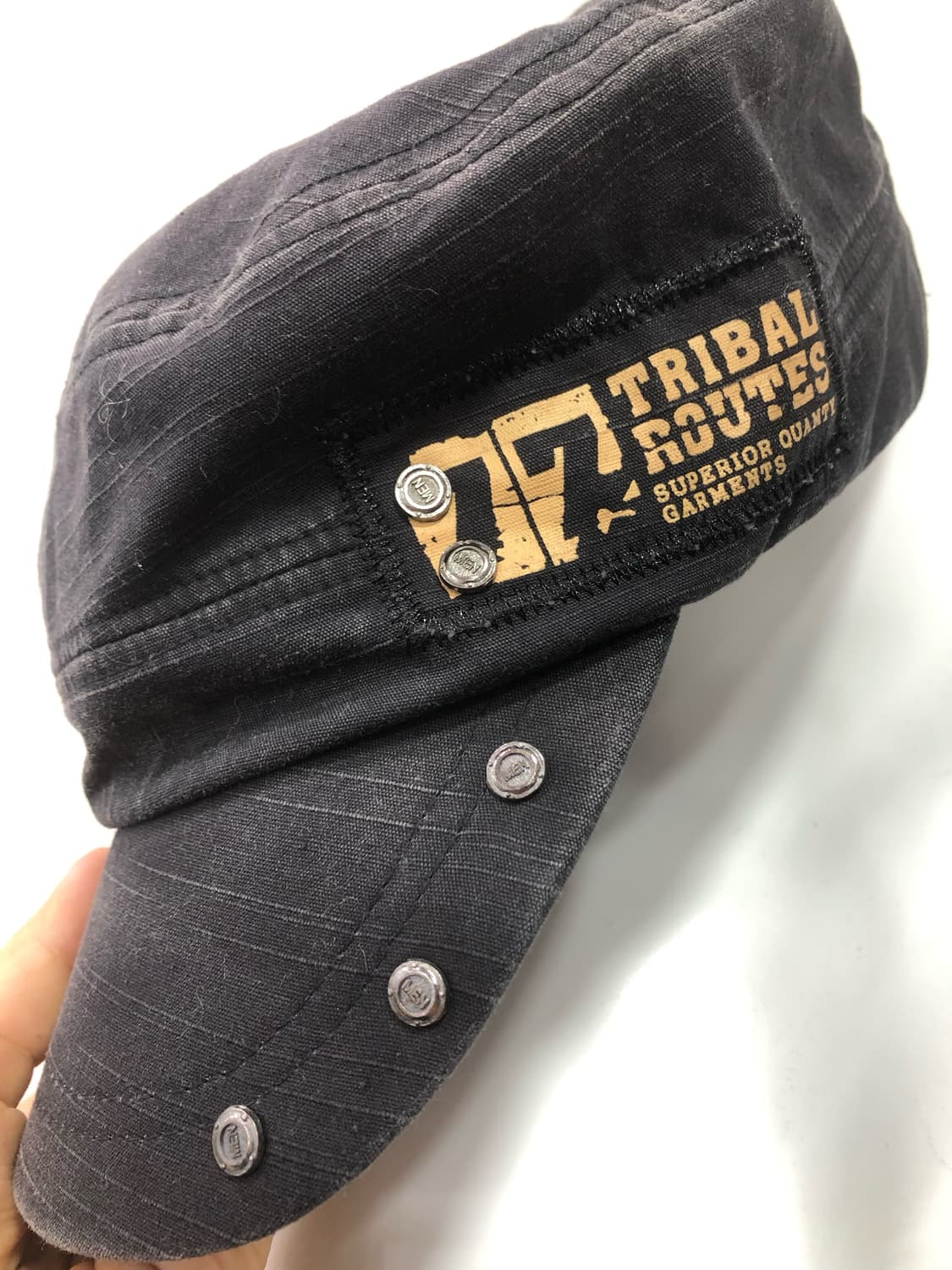 black grunge military cap 상품이미지5