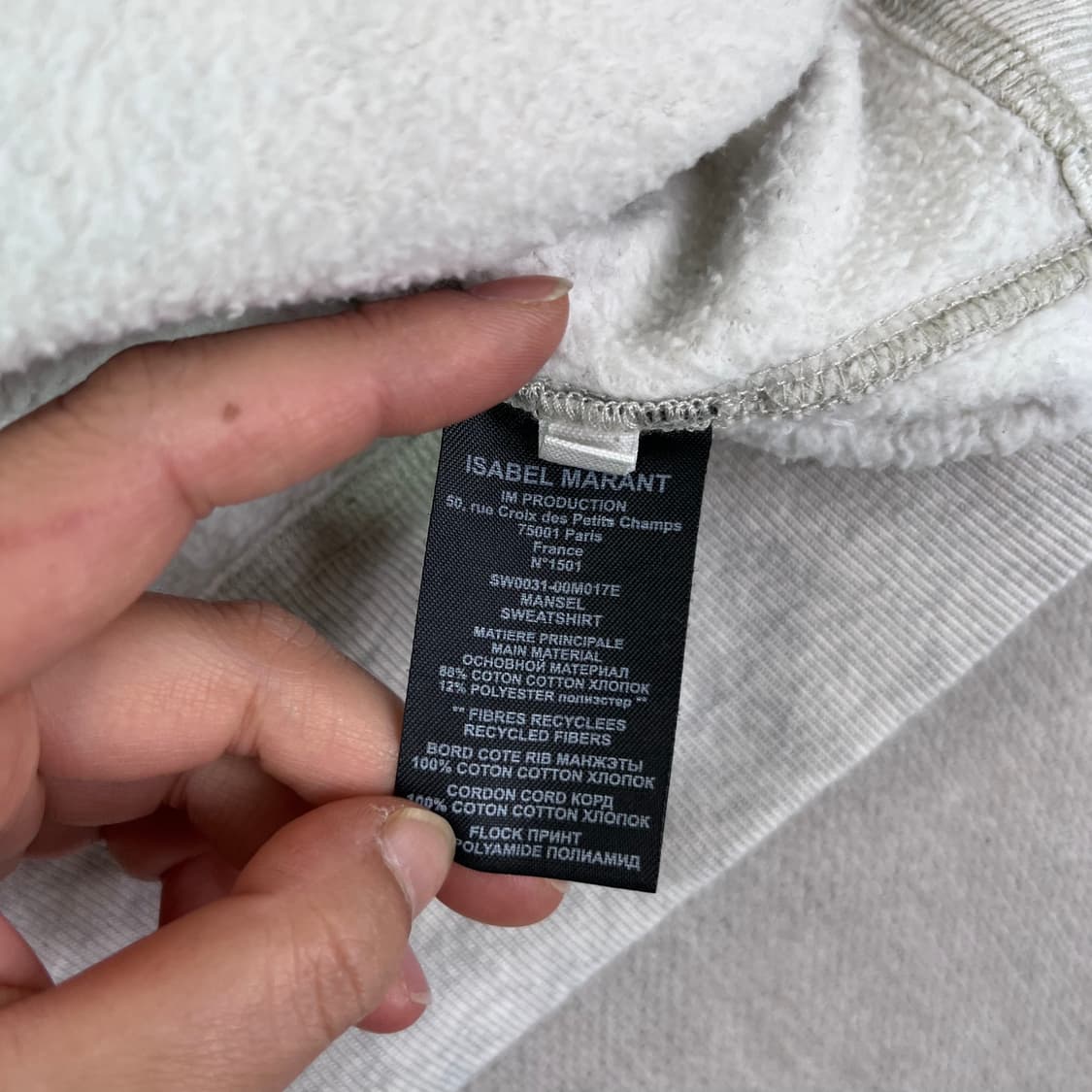 100 이자벨마랑 빅로고 후드티 상품이미지6