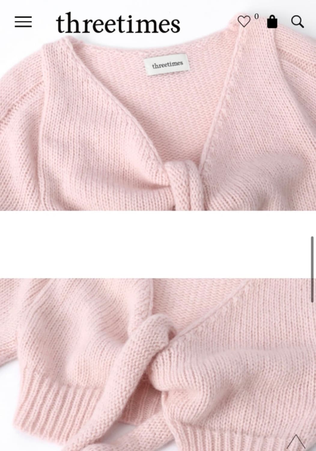 새상품) 쓰리타임즈 밤비볼레로 핑크 상품이미지8