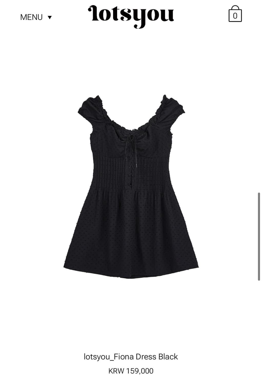 라츠유 Fiona Dress 블랙 상품이미지1