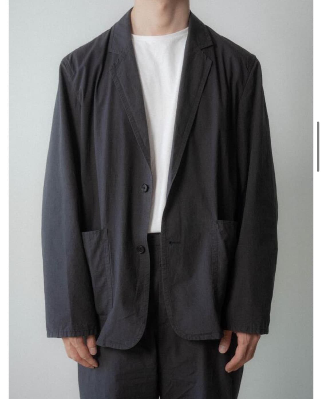 우드비 빈티지 코튼 자켓 다크네이비 1사이즈 상품이미지2