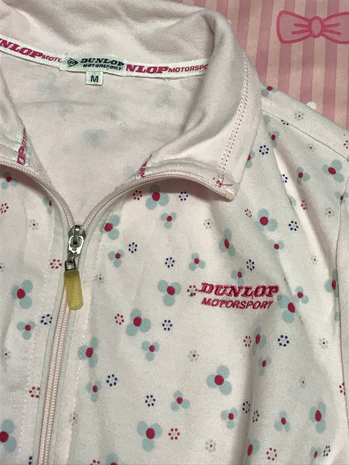 던롭 하구미 모리 잔꽃 베이비핑크 집업 상품이미지4